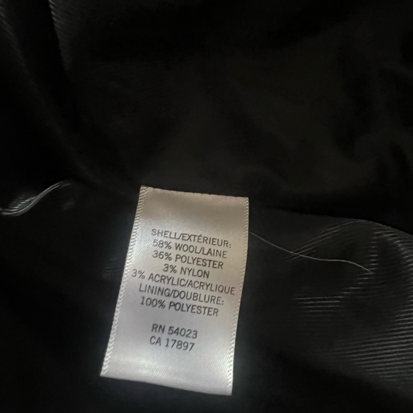 ๐ค Banana Republic | Black & Gray Plaid Wool Jacket | Size Large - Picture 7 of 8